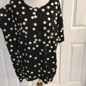 LuLaRoe, size small polka dot Irma top